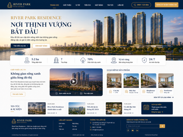 Mẫu giao diện web bất động sản BĐS2